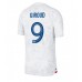 Maillot de foot France Olivier Giroud #9 Extérieur vêtements Monde 2022 Manches Courtes